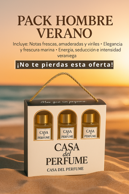 Pack Hombre Verano – 3 Perfumes Frescos e Intensos
